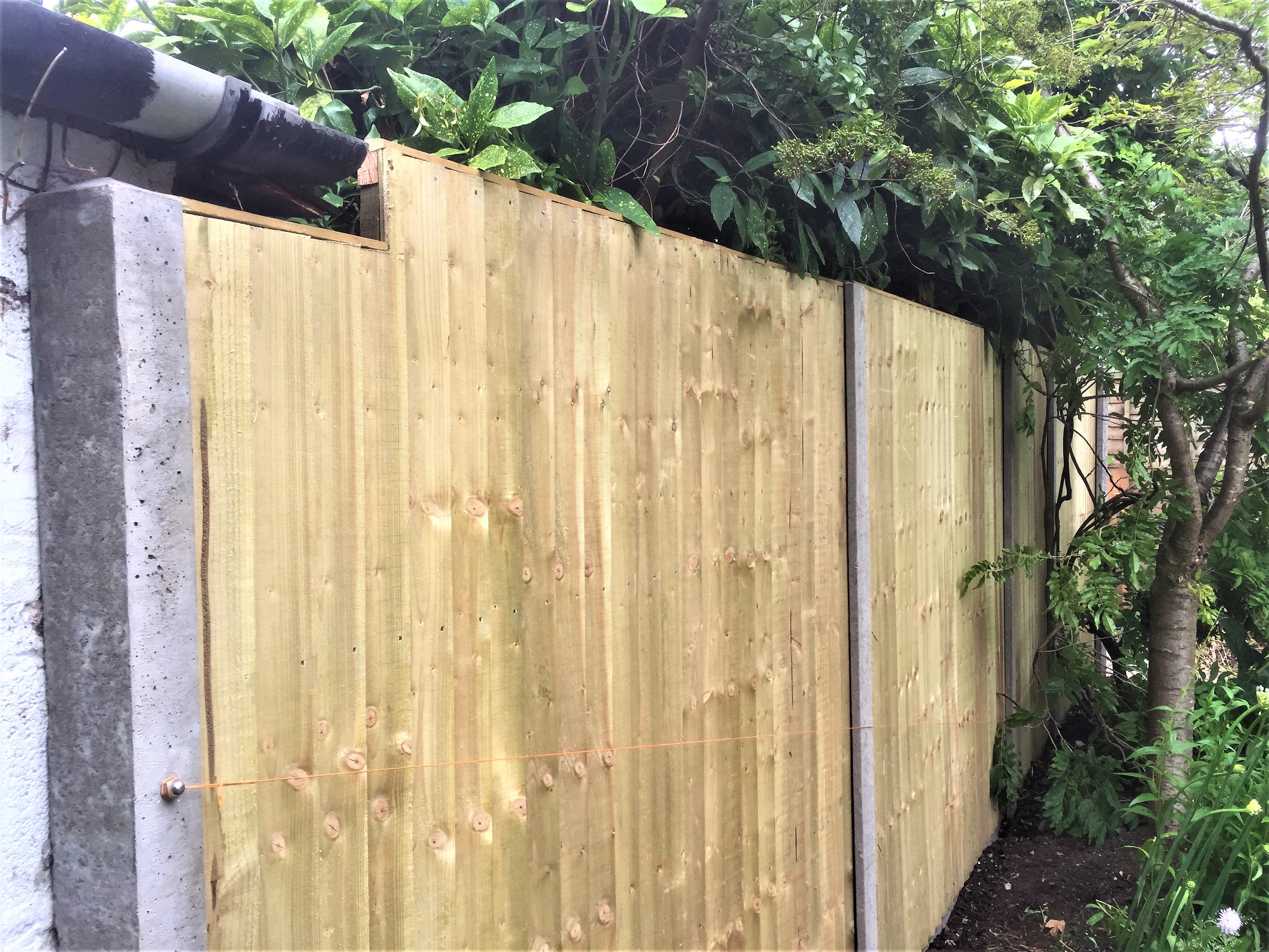 Left hand side of panels