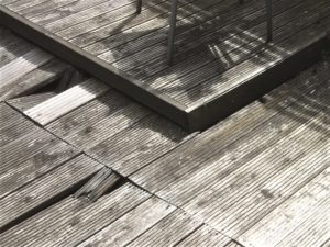 Collapsed decking