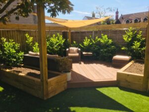 Coppered oak millboard decking in Chipping Sodbury Bristol