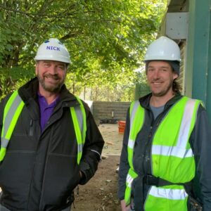 Deck building for DIY SOS in Southmead